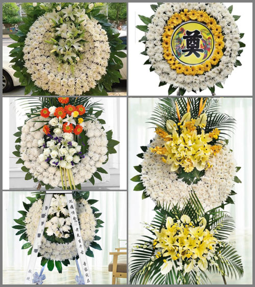 广东梅州市五华县转水镇黄龙村花圈速递