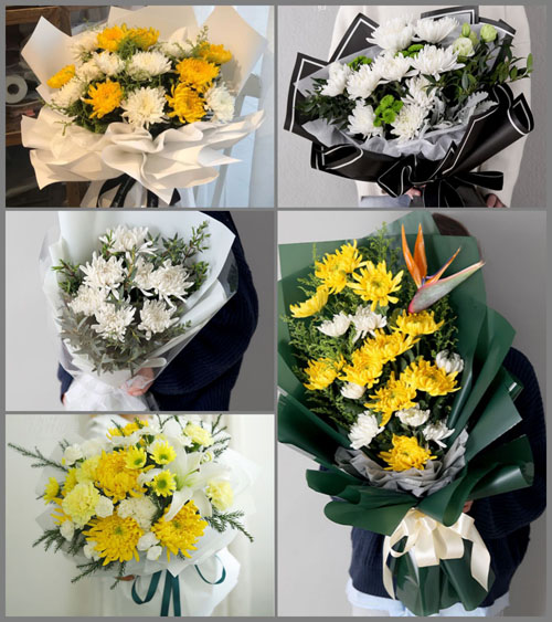 广东梅州市五华县转水镇黄龙村白事花束代送